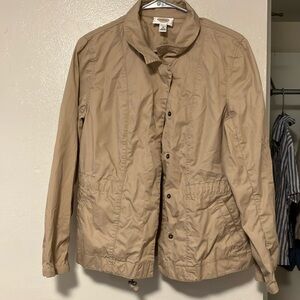 Talbots Khaki Twin Field Jacket Size M